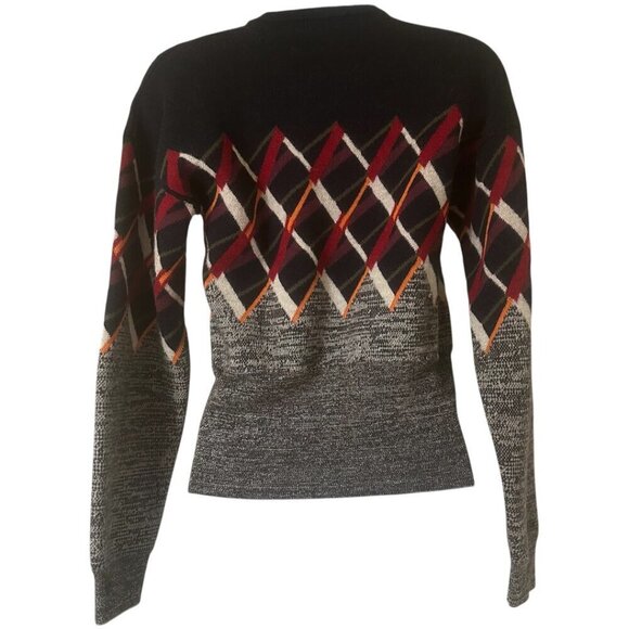 Rare Jill Sander Bold Geometric Sigrid Calon Artwork Crewneck Wool Sweater 34 - Picture 4 of 11